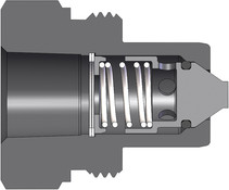 Dixon T3F3-PV 3/8" ENERPAC NIP, 3/8" NPTF, POPPET Body Material: STEEL Body Size: 3/8"