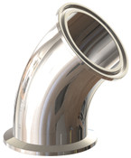 Dixon T2KMP-400PL 4" BPE Clamp 45 Elbow - SF1