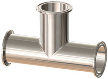 Dixon T7MP-050PL 1/2" BPE Clamped Tee - SFI