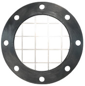 Dixon TTFS4SS 4" SS TTMA Flange Screen w/ Encapsulated FKM Gskt, 1" Sq Holes