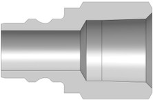 Dixon V3BF3-SS-E 3/8" H-COUPLER, 3/8" BSPP, 316SS, U Body Material: 316 STAINLESS Body Size: 3/8"