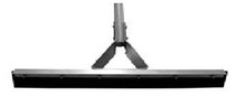 Magnolia Brush 4136 36" Black Rubber Straight Squeegee with Steel Bracket Handle Heavy Duty
