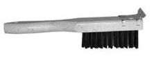 Magnolia Brush EC-8SS (Import) Stainless Steel Straight Handle Scratch Brush with Scraper