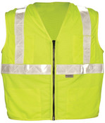 OK-1 OK-SVLM ANSI Class II Zipper Surveyor Vest Size:S/M (26-38")