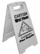 Magnolia Brush WET FLOOR SIGN YELLOW PLASTIC WET FLOOR SIGN