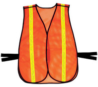 OK-1 OK-OV1T Tear-Away Open Mesh Hook & Loop Closure Vest Size:S/XL (26-50")