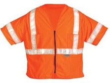 OK-1 OK-SVO3-04 ANSI Class II Zipper Surveyor Vest with Sleeves Size:M/L (38-42")