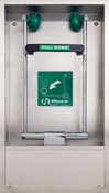 Haws 7655WC Recessed, barrier-free, pull down, eye/face wash