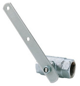 Haws SP260.158 1" RCP brass self-draining shower ball valve for horizontal installation