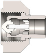 10WSBF10-SS 1 1/4" Oilfield Coupler,G1-1/4", 316 Body Material: 316 STAINLESS Body Size: 1-1/4"