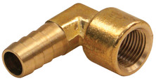 Dixon 1340402C 1/8" Fem NPT x 1/4" 90 Deg Hose Barb Brass