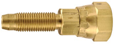 Dixon 1840404A Brass Reusable Fem Swivel Stem 1/4" ID x 1/4"-18 Fem NPSM