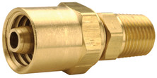 Dixon 1834094K Brass Reusable Male Fitting 1/4" ID x 9/16" OD x 1/4" MNPTF