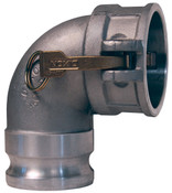 DIXON 200DA-90AL Cam and Groove x Cam and Groove Elbows 90 Deg Elbows male adapter x female coupler