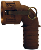 DIXON 200C-90BR Cam and Groove Elbows Type C female coupler x hose shank