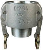 Dixon 2015-B-AL 2" Alum Coupler x 1 1/2" Male NPT