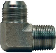 Dixon 2501-24-24 1-7/8"-12 90 Deg Male 37 Deg JIC Flare x 1-1/2"-11.5 Male NPTF (Steel)