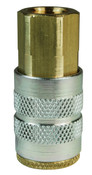 Dixon 2FF3-B 1/4" IND COUPLER, 3/8" NPTF, BRASS Body Material: BRASS Body Size: 1/4"