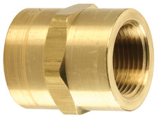 Dixon 3710202C 1/8" Brass Fem NPTF Hex Coupling