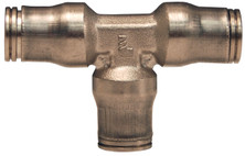 Dixon 36046000 Brass Push-In Union Tee 3/8" Tube OD