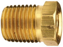 Dixon 3731202C Brass Reducer Hex Bushing 3/4" Male NPTF x 1/8" Fem NPTF