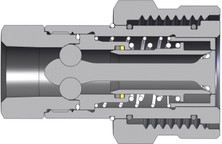 Dixon 3VEPBF4 3/8" VEP Coupler, 1/2" BSPP, Steel 201153-3-4