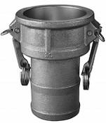 Kuriyama BR-C125 Brass Part C Female Coupler x Hose Shank, 1-1/4"