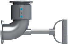 Dixon 43HTFXTFAL00000 4" Style 30 TTMA Flanged w/Handle & Buna Seals, Alum