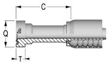 C12643910-1212 SUPERCAT Flange 6000 PSI for Ultra HPH, 3/4", 19.0mm Ultra HPH