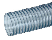 Kuriyama GTF400X50 Food Grade PVC Ducting/Material Handling Hose, 4.000" x 50'