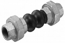 Kuriyama HTDRU0075 HTDRU Series Threaded Union Rubber Expansion Joint, 3/4"