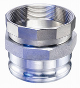 Kuriyama KAS-E401 Threaded Swivel Aluminum Male Adapter with SS304 Threaded NPT Insert, 4"