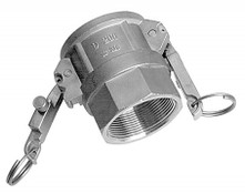 Kuriyama KLOC-SS-D200 K-Loc Auto Lock Stainless Steel Part D Quick-Acting Coupler, 2"