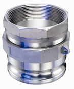Kuriyama KSS-E501 Threaded Swivel SS304 Male Adapter with SS304 Threaded NPT Insert, 5"