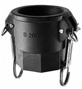 Kuriyama PPD125 Polypropylene Part D Female Coupler x Female NPT, 1-1/4 x 1-1/4"