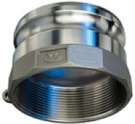 Kuriyama SS304-A600 Stainless Steel Part A Male Adapter x Female NPT, 6"