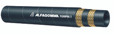 Alfagomma T822ST-04 Flexopak 2 Supertuff Hydraulic Hose, Double wire braid, 2.50", 6.35 mm