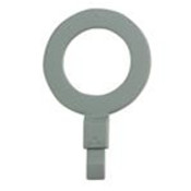 Label Safe 260004 1" BSP - Fill Point ID Washer - (34.4mm) - Gray