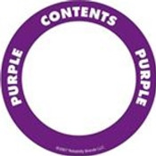 Oil Safe 282207 Content Label - Adhesive - 2" Circle - Purple
