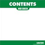 Oil Safe 282305 Content Label - Adhesive - 3.25" x 3.25" - Mid Green