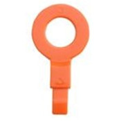 Label Safe 230006 3/8" BSP - Fill Point ID Washer - (17.8mm) - Orange