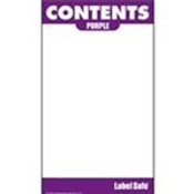 Label Safe 282107 Content Label - Adhesive - 2" x 3.5" - Purple