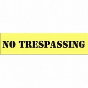 CH Hanson 12403 NO TRESPASSING Safety Sign Stencil