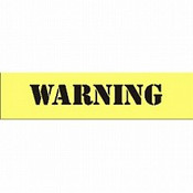 CH Hanson 12408 WARNING -2.5'' Characters Safety Sign Stencil