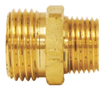 Dixon 5081216C Brass Male GHT x Male NPTF Adapter 3/4" GHT x 1" NPTF