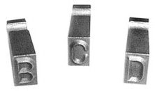 CH Hanson 27634 3/16'' Steel Type Letter Sets