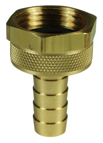 Dixon 5880812C 1/2" Brass Fem GHT Swivel w/Hex Nut 1" Shank Length