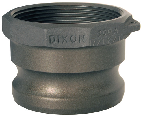 Dixon 600-A-ALH 6" Alum Hardcoat Male Adapter x