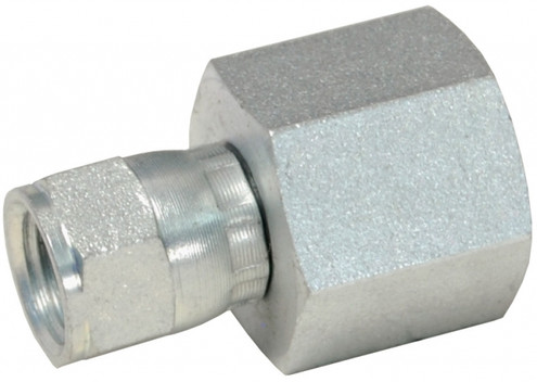 Dixon 6506-4-4 7/16"-20 Fem JIC 37 Deg Swivel x 1/4"-18 Fem NPTF (Steel)