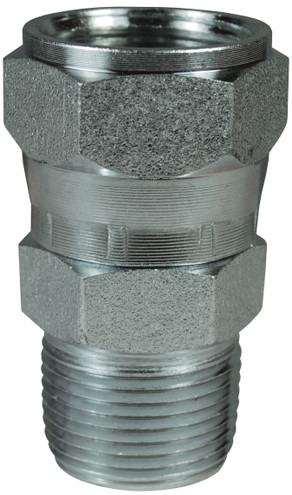 Dixon 6505-24-24 1-7/8"-12 Fem JIC 37 Deg Swivel x 1-1/2"-11.5 Male NPTF (Steel)